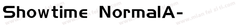 Showtime NormalA字体转换